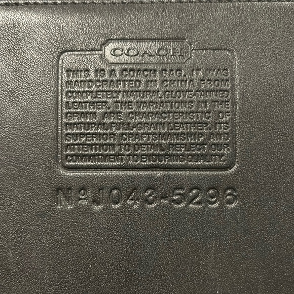 Vintage Coach Briefcase Style 5296 in Black Leather - Picture 16 of 16